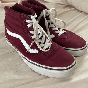 high top maroon vans